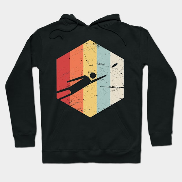 Retro Ultimate Frisbee Icon Hoodie by MeatMan